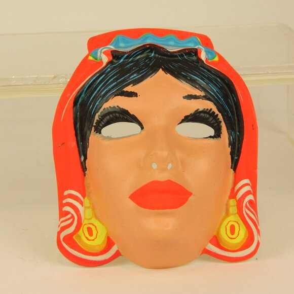 Vintage Gypsy Halloween Mask - Picture 2 of 5